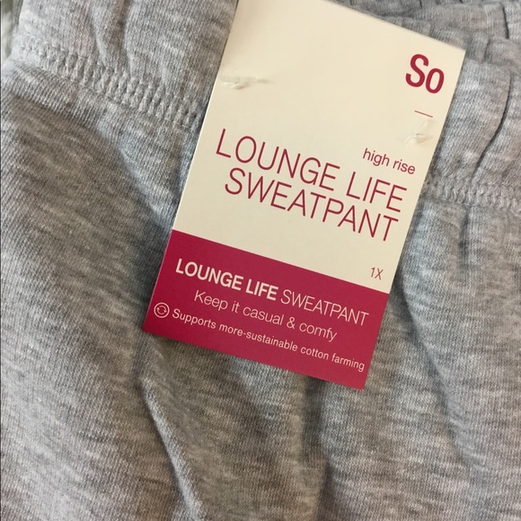 SO high rise lounge life oversized boyfriend jogger sweats gray fox heat… - Picture 5 of 16